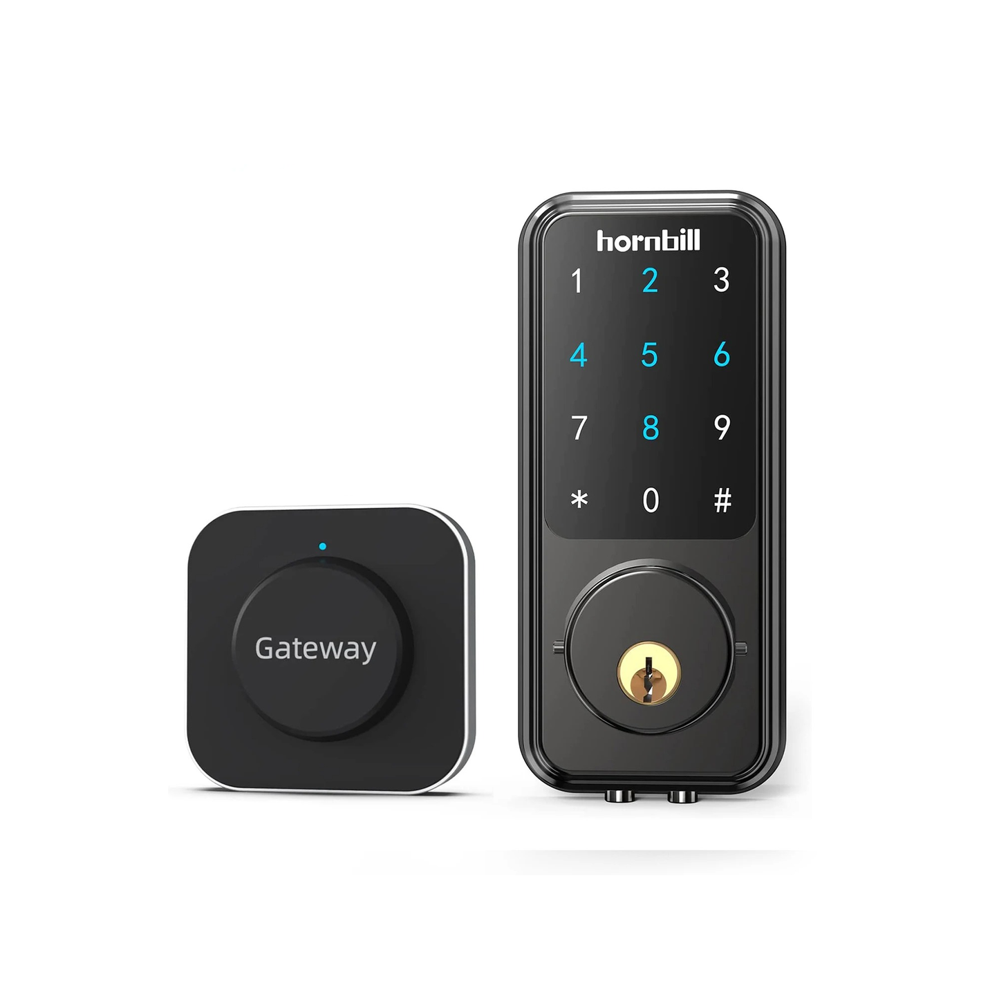 Hornbill WiFi Smart Deadbolt Door Lock with Keypad & App Control – Auto-Lock, Keyless Entry for Home & Office