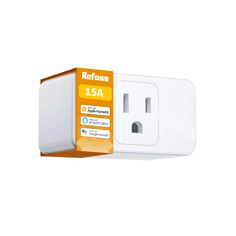 Refoss 15A Smart Plug - HomeKit, WiFi, Alexa, Google Assistant, Voice & Remote Control (US Version)