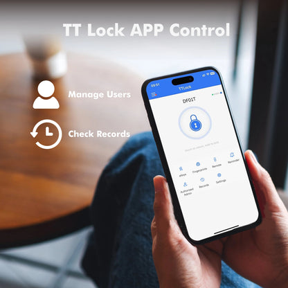 CIEPOJIT Smart Deadbolt Lock with Fingerprint, Keyless Entry, TTLOCK App Control, Electronic Door Lock for Home & Office Security