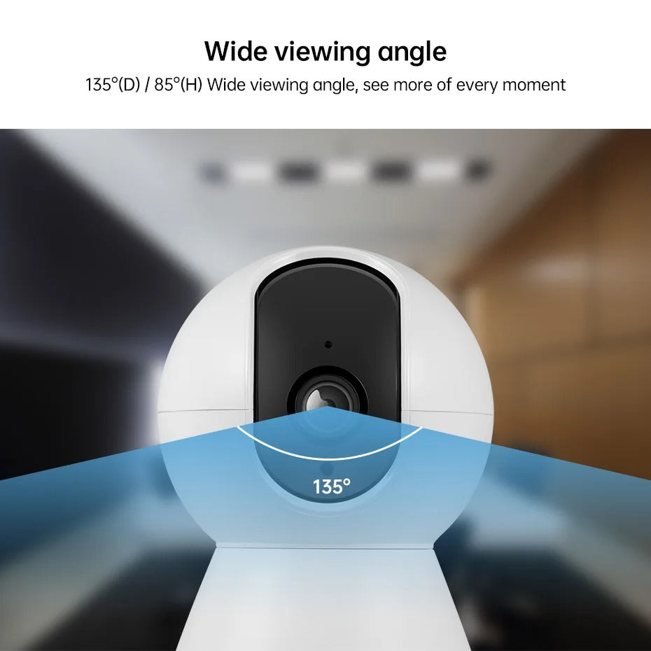 KERUI 8MP 4K WiFi IP Camera – Indoor Wireless Security with Tuya Smart, Auto Tracking, and Alarm for Home Surveillance