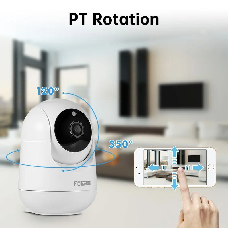 FUERS 4K 8MP WiFi IP Camera – Smart Home Security Camera for Pets, Baby Monitoring, and Wireless Surveillance