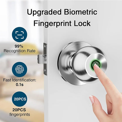 CIEPOJIET Fingerprint Smart Lock with Tuya App & Bluetooth – Keyless Entry Door Lock for Home Security