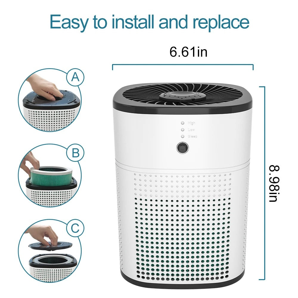 OUNEDA HY1800 Portable Air Purifier for Home - True H13 HEPA & Carbon Filters with Aroma Diffuser