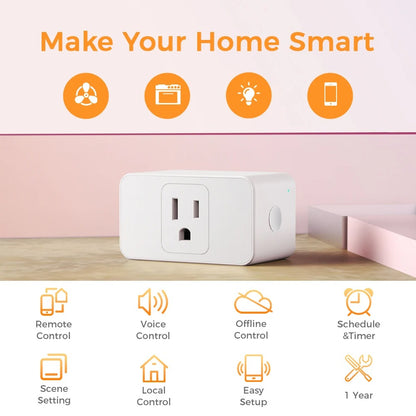 Refoss 15A Smart Plug - HomeKit, WiFi, Alexa, Google Assistant, Voice & Remote Control (US Version)