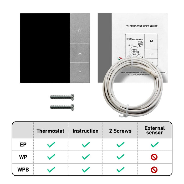 WiFi Thermostat Tuya Smart Home – Temperature Controller for Boiler, Electric & Underfloor Heating, Works with Alexa & Google