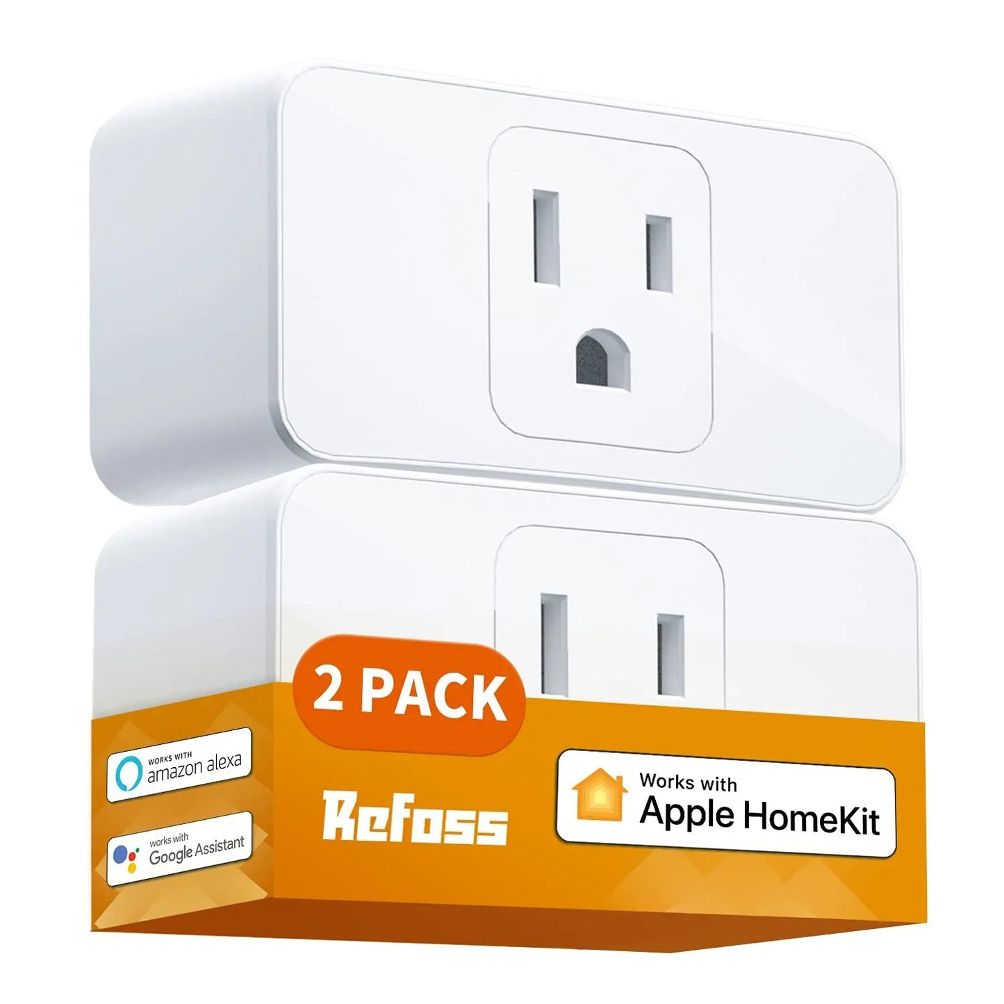 Refoss 15A Smart Plug - HomeKit, WiFi, Alexa, Google Assistant, Voice & Remote Control (US Version)