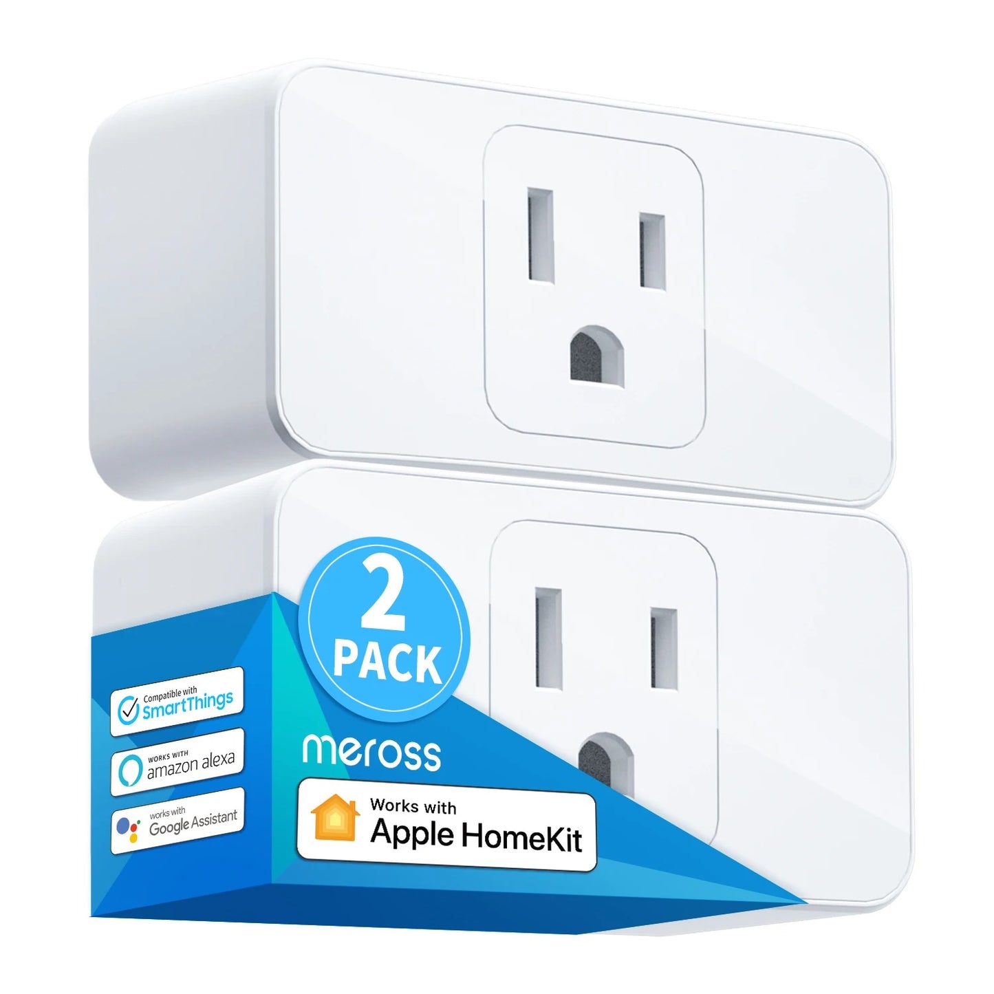 Meross Smart Plug Mini - HomeKit, WiFi, Alexa, Google Assistant, Remote & Voice Control