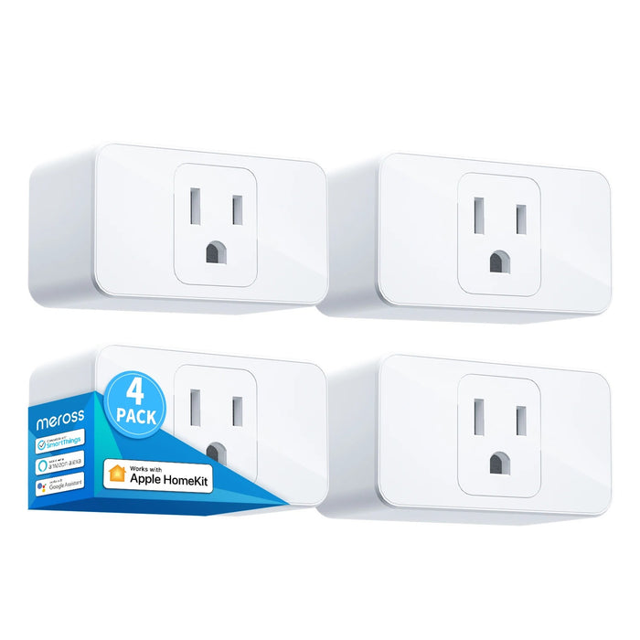 Meross Smart Plug Mini - HomeKit, WiFi, Alexa, Google Assistant, Remote & Voice Control