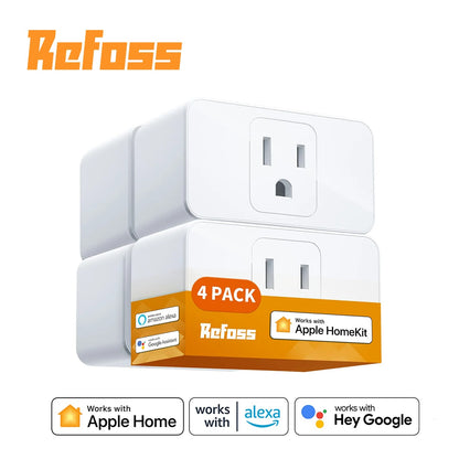 Refoss 15A Smart Plug - HomeKit, WiFi, Alexa, Google Assistant, Voice & Remote Control (US Version)