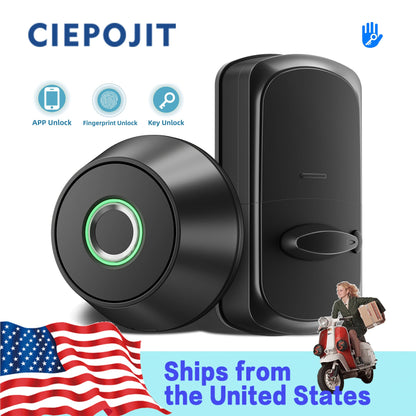 CIEPOJIT Smart Deadbolt Lock with Fingerprint, Keyless Entry, TTLOCK App Control, Electronic Door Lock for Home & Office Security