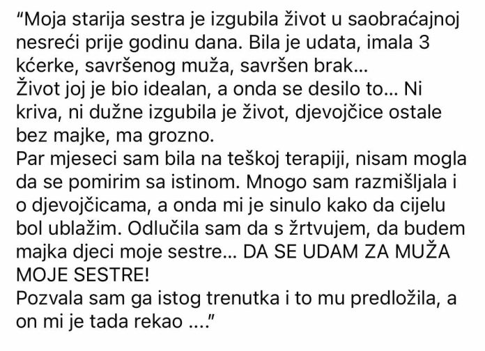 “Moja starija sestra je izgubila život u nesreći” - featured image