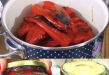 Bez 50 tegli ne čekam zimu…Pečene paprike sa belim lukom, najukusnija zimnica