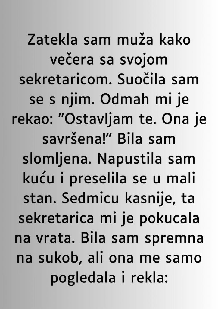 Zatekla sam muža kako večera sa svojom sekretaricom…” - featured image Zatekla sam muža kako večera sa svojom sekretaricom…” - featured image