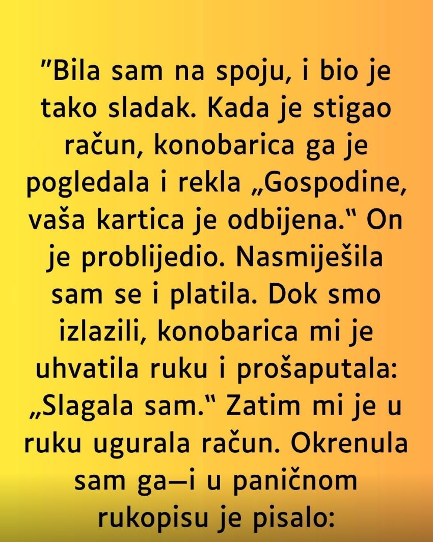 Bila sam na spoju, i bio je tako sladak - featured image