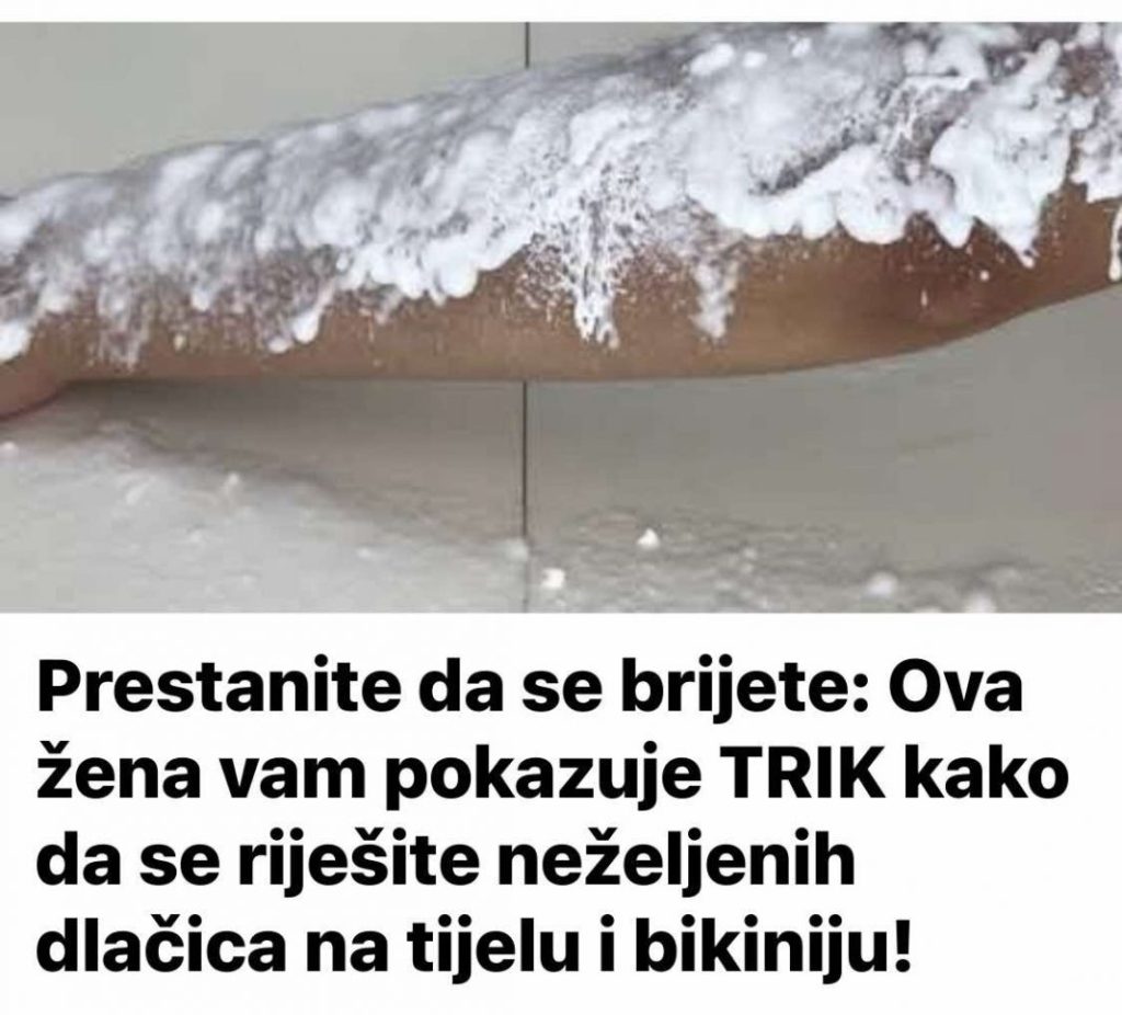 Prestanite da se brijete: Ova žena vam pokazuje TRIK kako da se riješite neželjenih dlačica na tijelu i bikiniju! - featured image