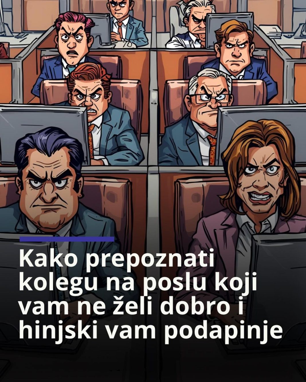 Kako prepoznati kolegu na poslu koji vam ne želi dobro i hinjski vam podapinje - featured image