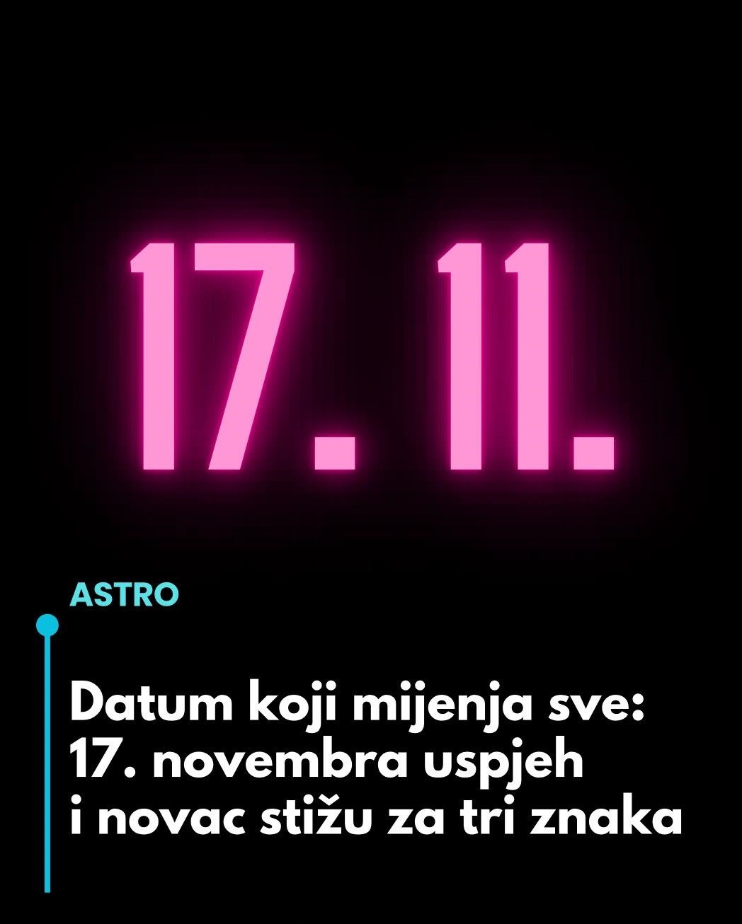 Datum koji mijenja sve: 17. Novembra uspjeh I novac stižu za tri znaka… - featured image