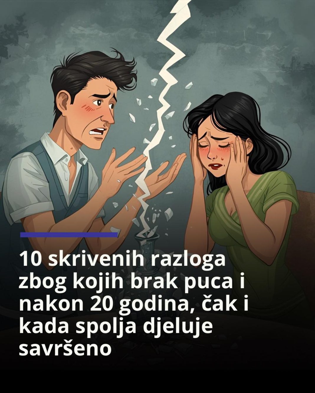 10 skrivenih razloga zbog kojih brak puca i nakon 20 godina, čak i kada spolja djeluje savršeno - featured image