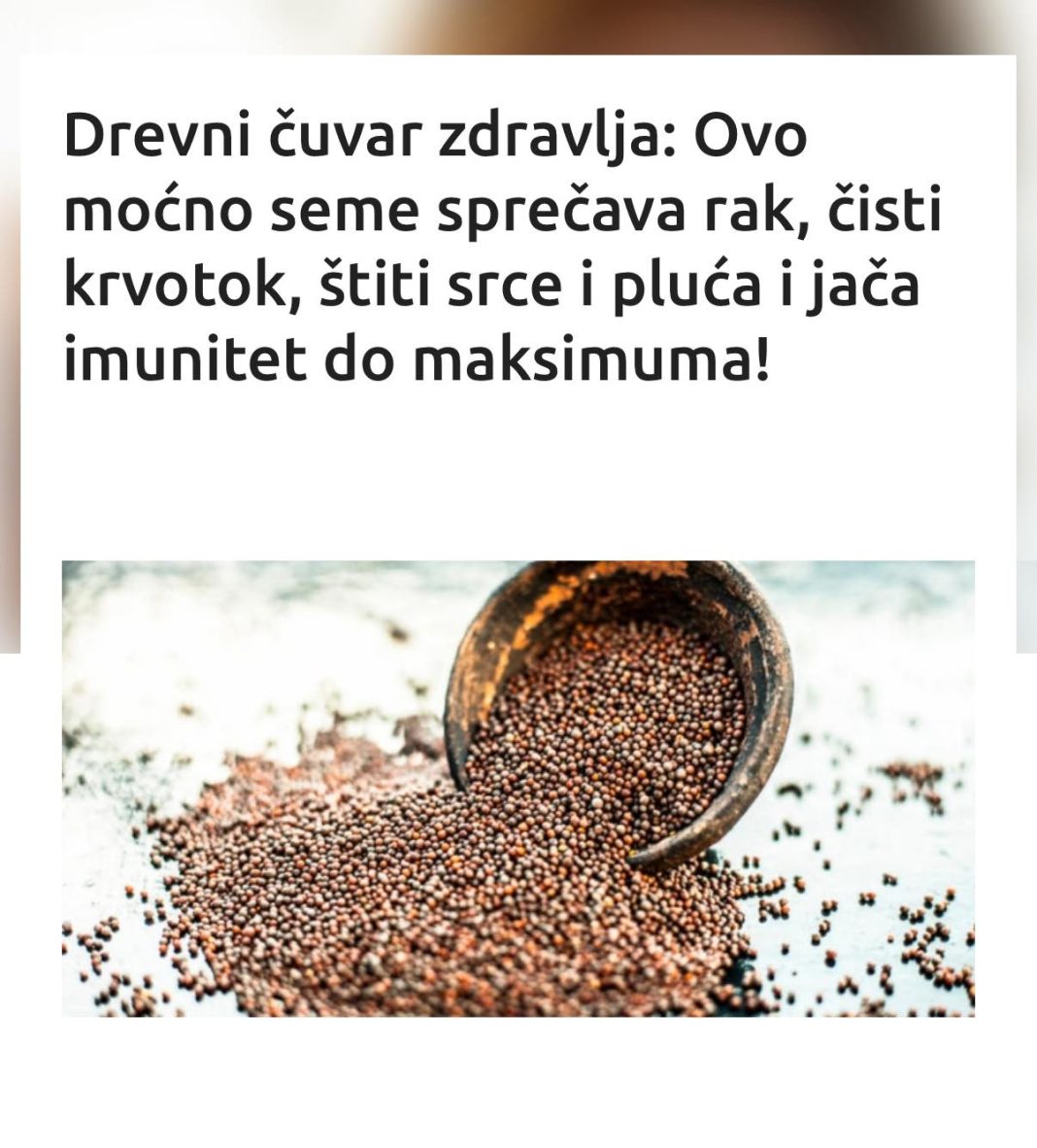 Drevni čuvar zdravlja: Ovo moćno seme sprečava rak, čisti krvotok, štiti srce i pluća i jača imunitet do maksimuma! - featured image