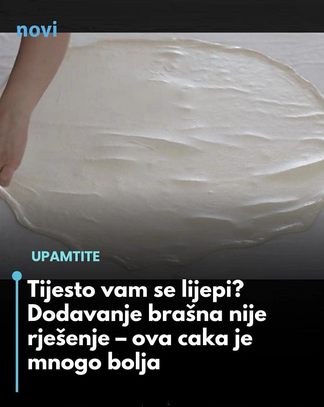Tijesto vam se lijepi? Dodavanje brašna nije rješenje – ova caka je mnogo bolja… - featured image Tijesto vam se lijepi? Dodavanje brašna nije rješenje – ova caka je mnogo bolja… - featured image