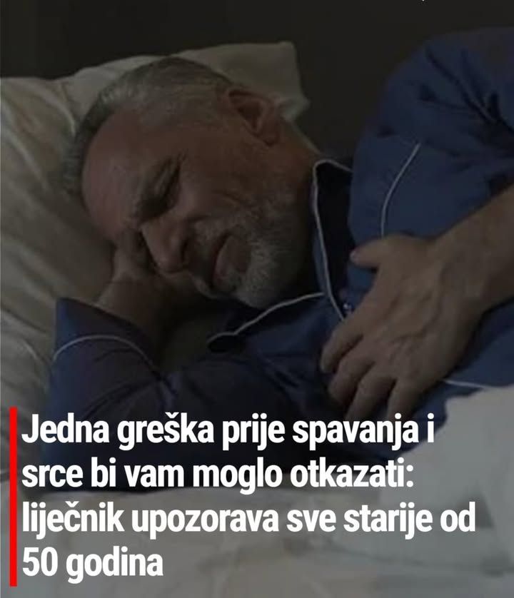 Jedna greška prije spavanja i srce bi vam moglo otkazati: liječnik upozorava sve starije od 50 godina - featured image