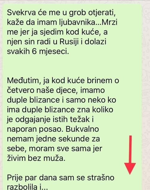 “Svekrva će me u grob otjerati, kaže da imam ljubavnika…” - featured image