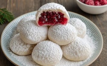 PREDIVNI KOLAČIĆI SA MALINAMA “SNJEŽNE KUGLICE”.. JEDU SE U JEDNOM ZALOGAJU… PREDIVNI KOLAČIĆI SA MALINAMA “SNJEŽNE KUGLICE”.. JEDU SE U JEDNOM ZALOGAJU… - featured image