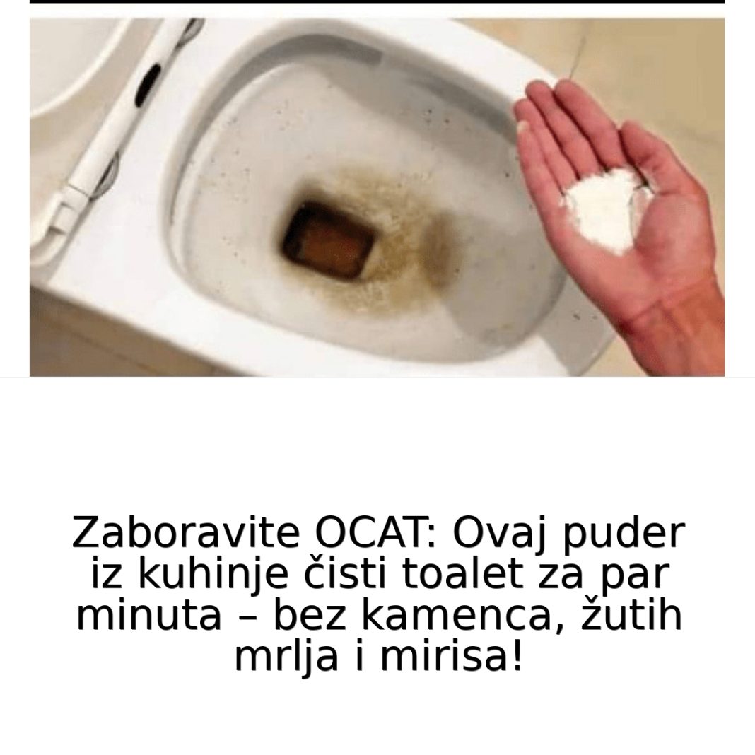 0CAT JE PR0ŠL0ST: 0vaj puder iz kuhinje čisti toalet za MlNUT – bez kamenca, žutih mrlja i mirisa! - featured image 0CAT JE PR0ŠL0ST: 0vaj puder iz kuhinje čisti toalet za MlNUT – bez kamenca, žutih mrlja i mirisa! - featured image