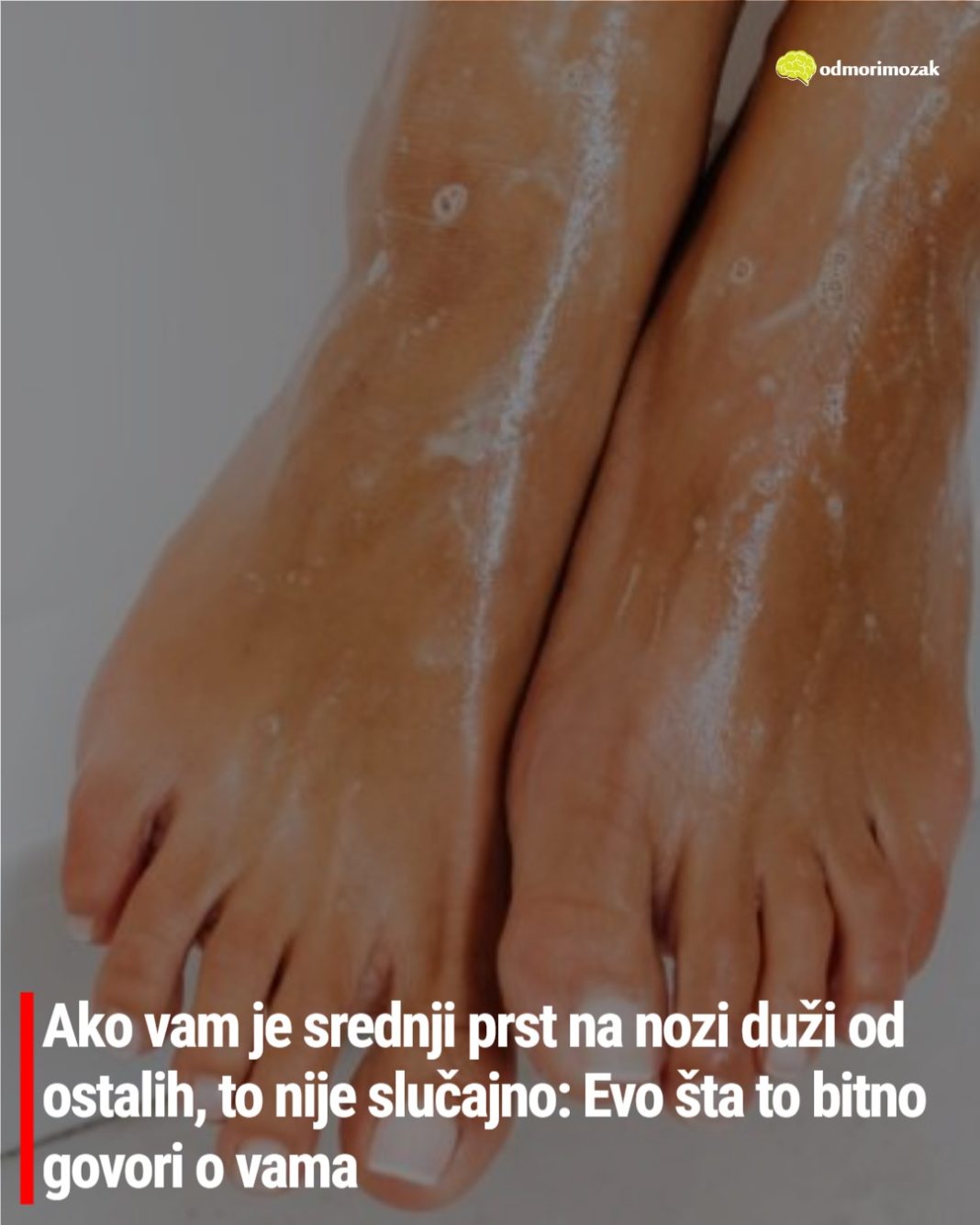 Ako vam je srednji prst na nozi duži od ostalih, to nije slučajno: Evo šta to bitno govori o vama - featured image