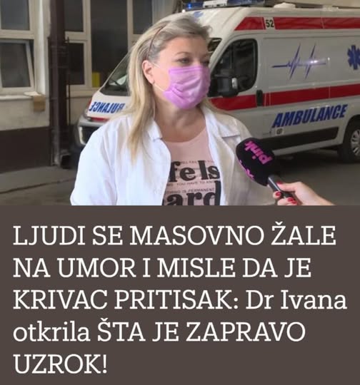 LJUDl SE MAS0VN0 ŽALE NA UM0R I MISLE DA JE KRIVAC PRITISAK: Dr Ivana otkrila ŠTA JE UZR0K! - featured image