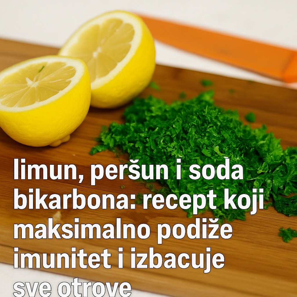 LIMUN, PERŠUN I SODA BIKARBONA: Recept koji maksimalno podiže imunitet i izbacuje sve otrove - featured image