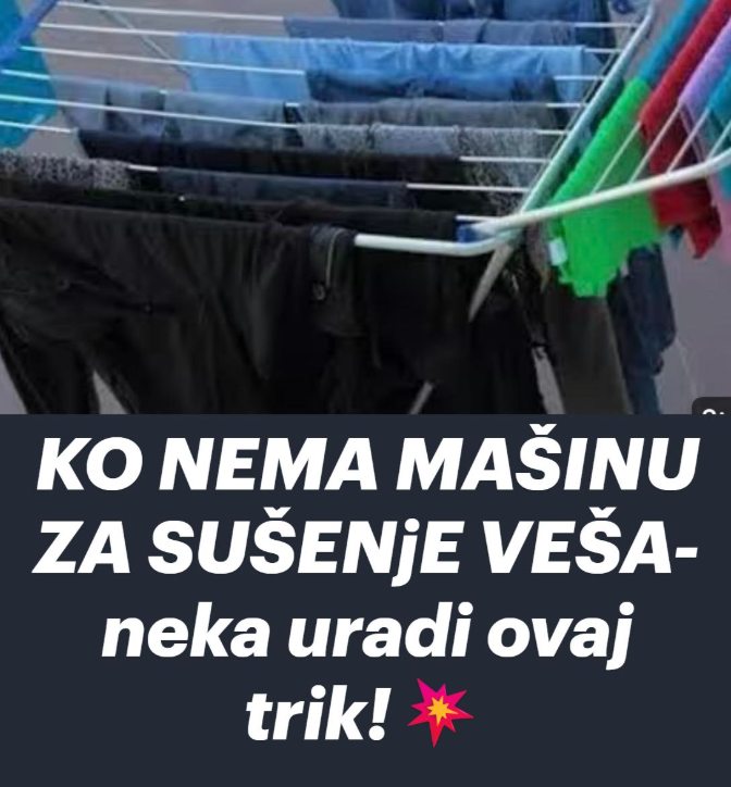 KO NEMA MAŠINU ZA SUŠENjE VEŠA-neka uradi ovaj trik!💥 - featured image