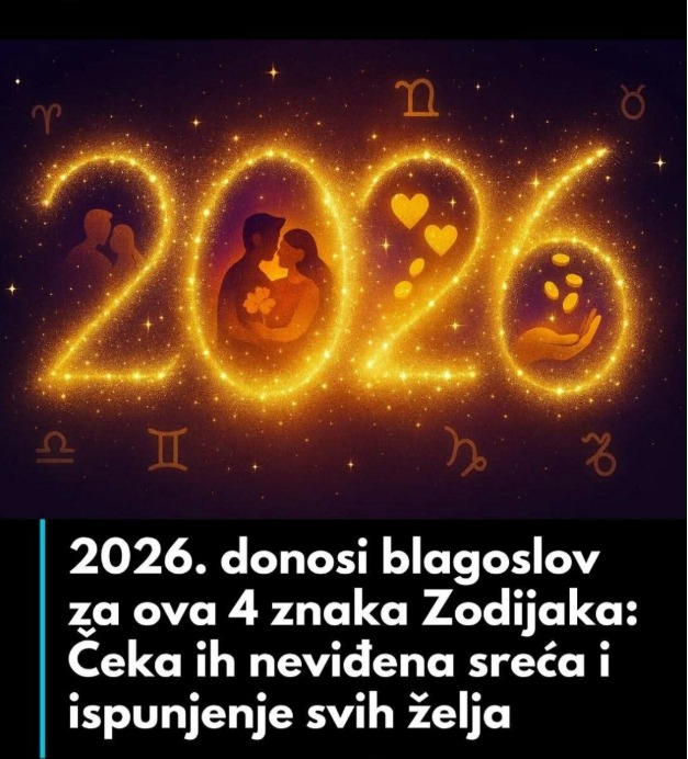 2026. donosi blagoslov za ova 4 znaka Zodijaka: Čeka ih neviđena sreća i ispunjenje svih želja - featured image