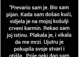 “Prevario sam je, kada sam došao kući… “Prevario sam je, kada sam došao kući… - featured image