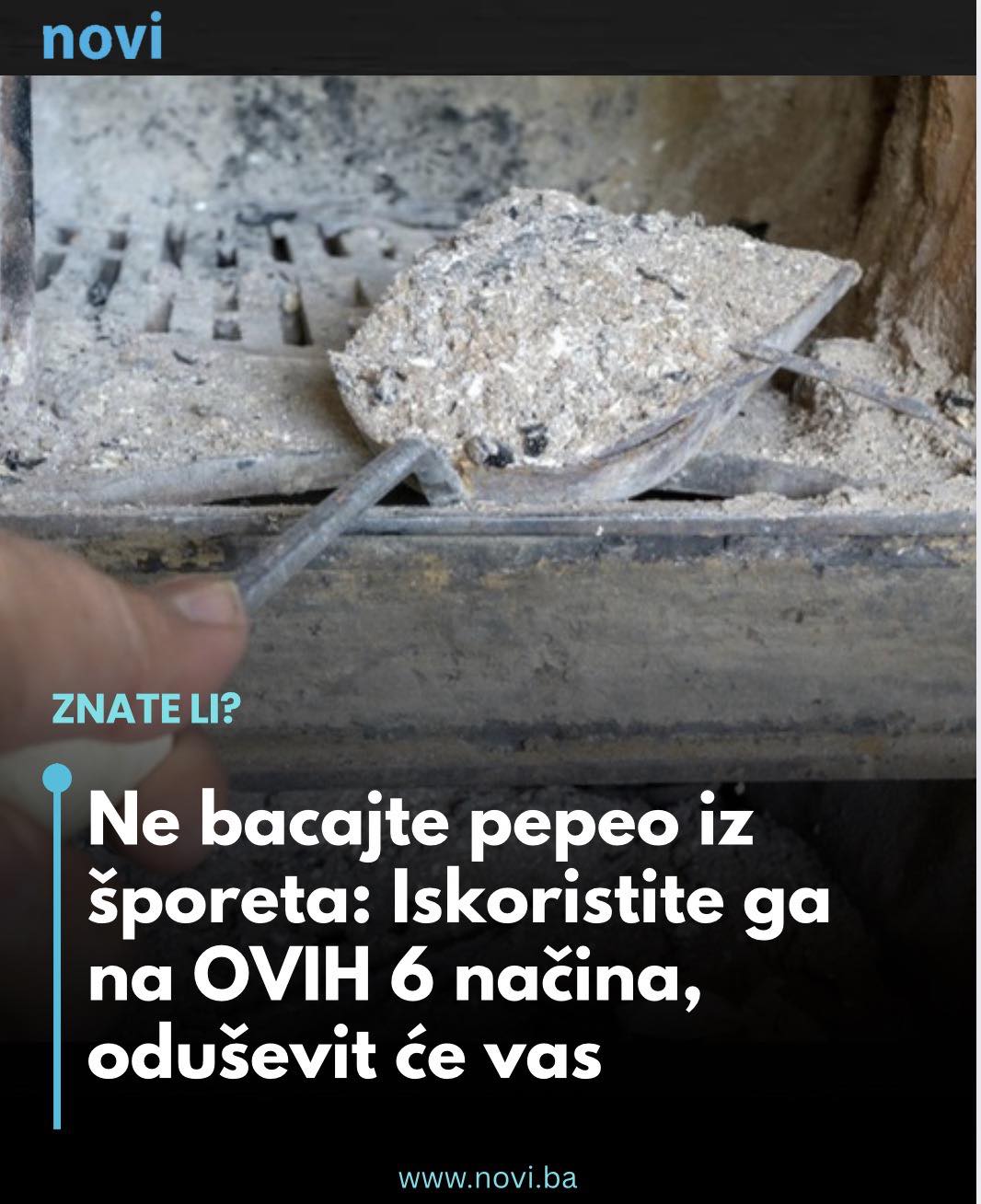 Ne bacajte pepeo iz šporeta: Iskoristite ga na OVIH 6 načina, oduševit će vas… - featured image