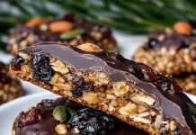 Nakon dugog dana, jedva čekam da podijelim ove kolačiće s orasima i sjemenkama umočene u čokoladu koje moja djeca proždiru. Nakon dugog dana, jedva čekam da podijelim ove kolačiće s orasima i sjemenkama umočene u čokoladu koje moja djeca proždiru. - featured image