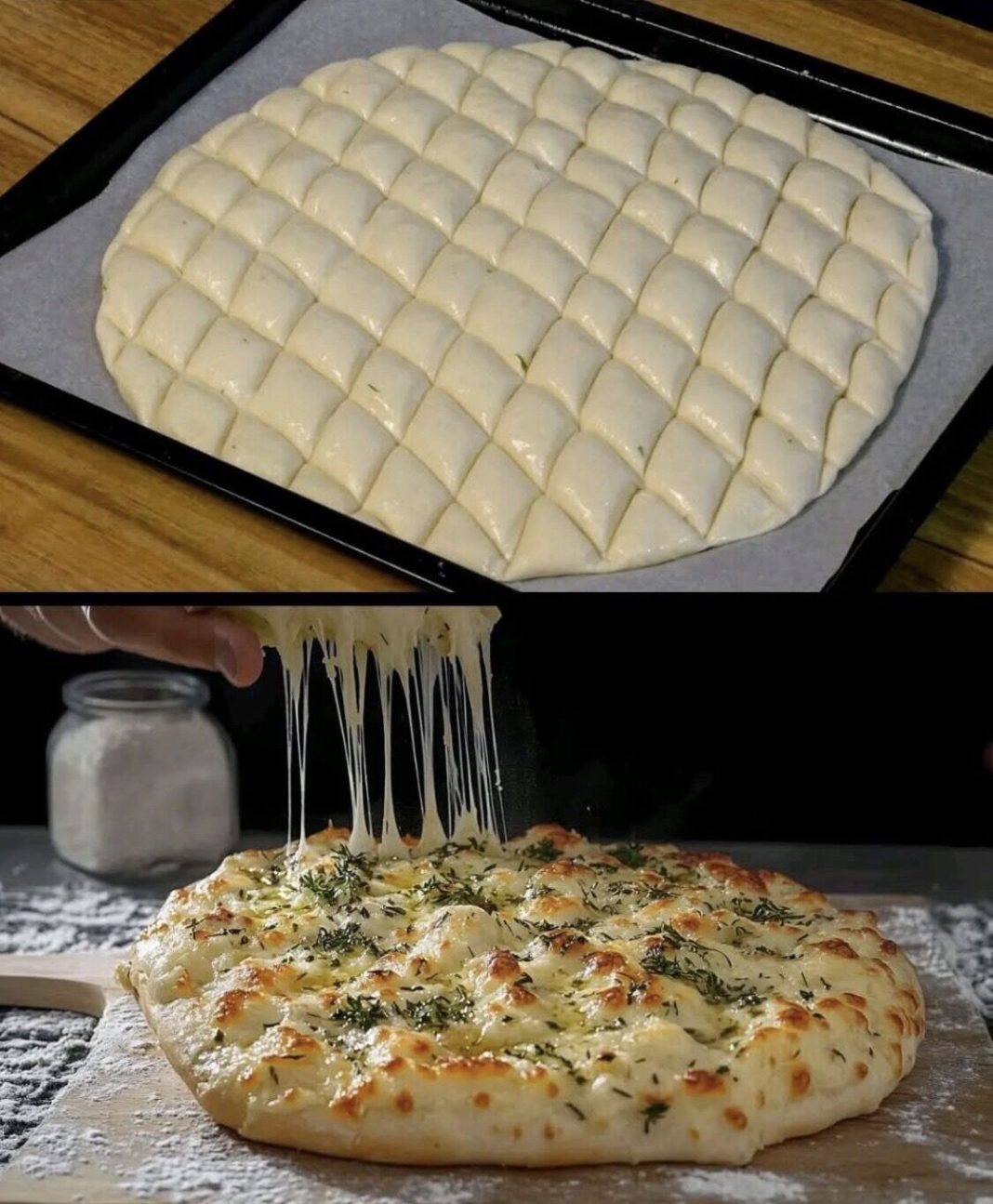 Jeftin recept za VRLO ukusan PIZZA-HLJEB… Otkako sam naučila OVU METODU, pečem ga svaki dan… - featured image