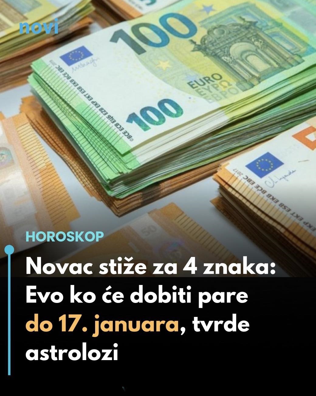 Novac stiže za 4 znaka: Evo ko će dobiti pare do 17. januara, tvrde astrolozi… - featured image