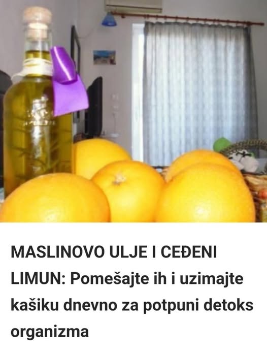 MASLINOVO ULJE I CEĐENI LIMUN: Pomešajte ih i uzimajte kašiku dnevno za potpuni detoks organizma - featured image