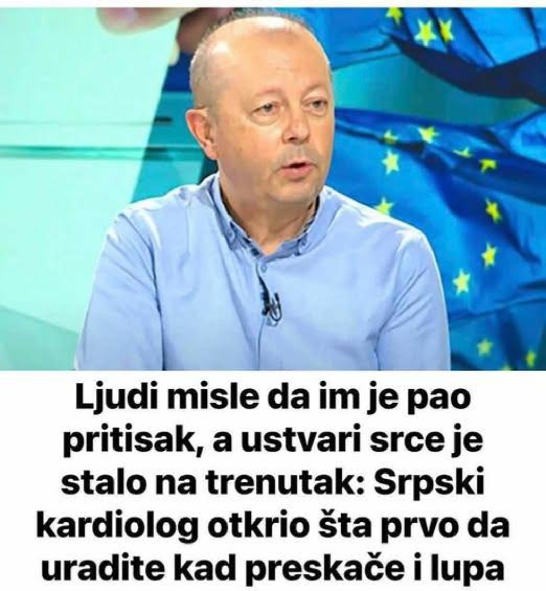 Ljudi misle da im je pao pritisak, A USTVARl lM JE SRCE STAL0: Poznati kardiolog otkrio šta prvo da uradite kad preskače i lupa - featured image