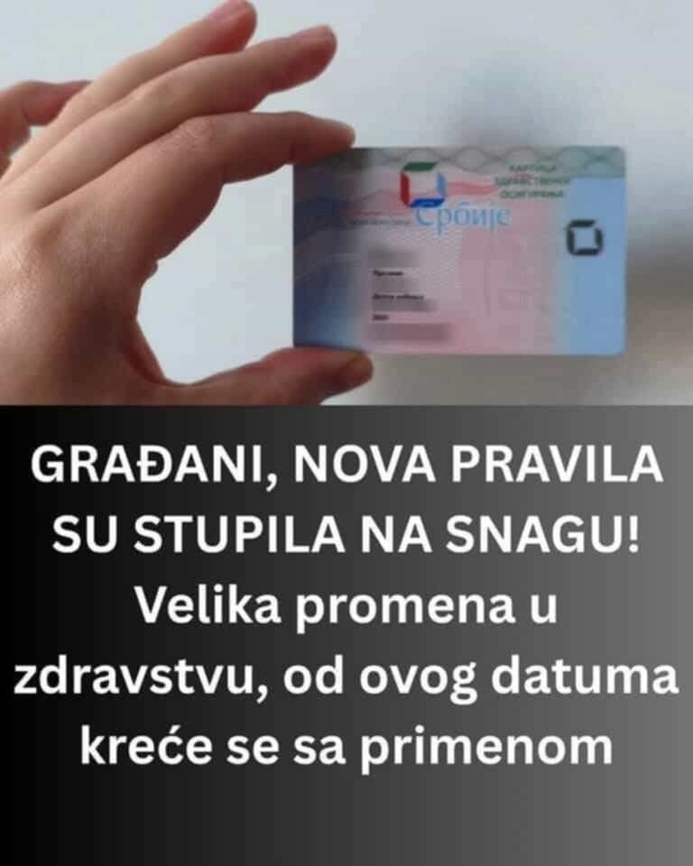 Nova pravlla su stupila na snagu! Velika promena u zdravstvu, Od ovog datuma kreće.. - featured image
