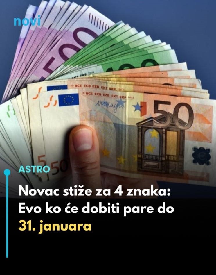 Novac stiže za 4 znaka: Evo ko će dobiti pare do 31. januara… - featured image