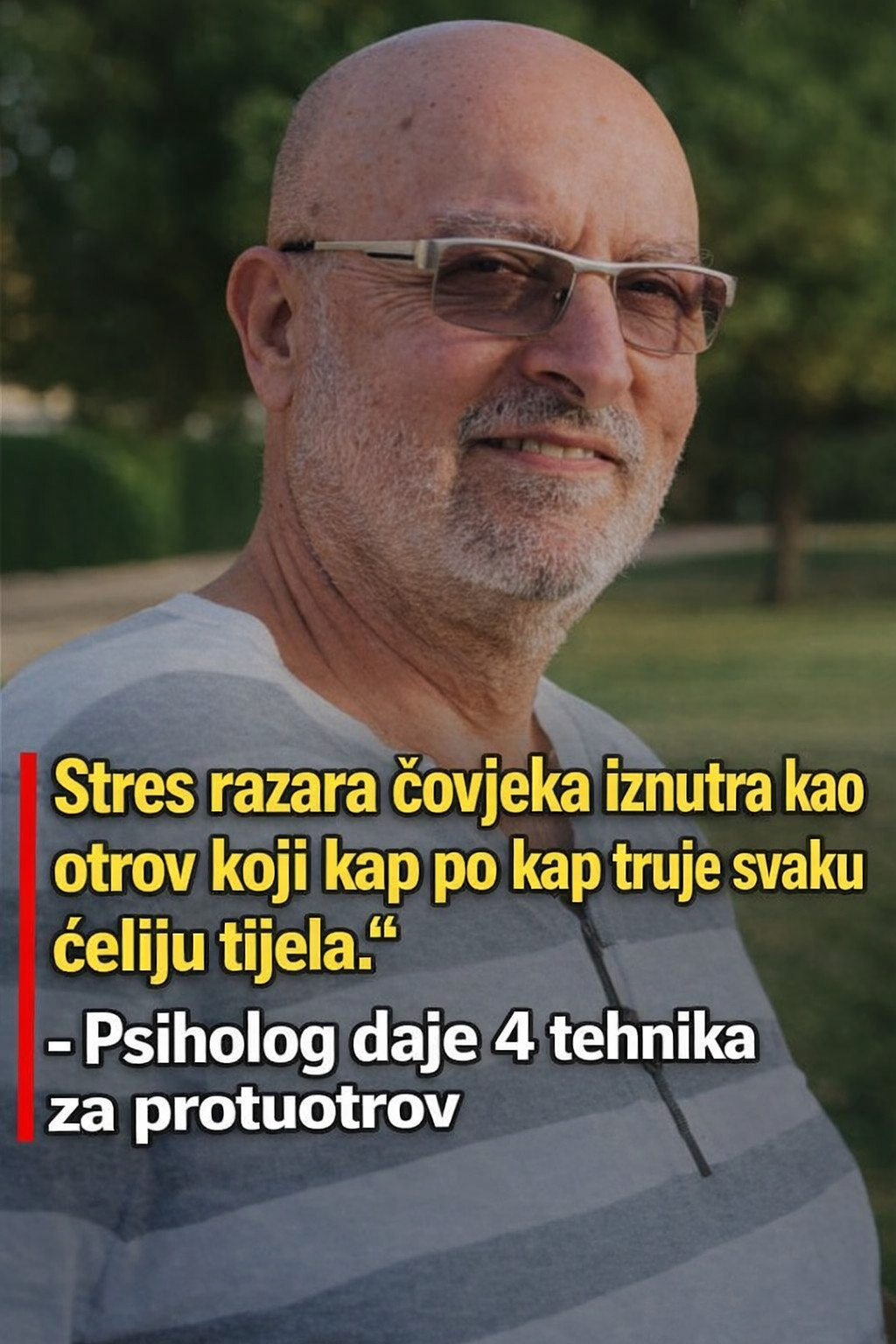 „Stres razara čovjeka iznutra kao otrov koji kap po kap truje svaku ćeliju tijela.“ – Psiholog daje 4 tehnika za protuotrov - featured image