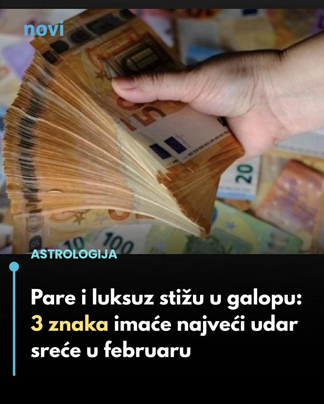Pare i luksuz stižu u galopu: 3 znaka imaće najveći udar sreće u februaru… - featured image