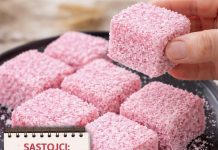 Osvježavajući griz kolač sa pudingom od jagode – bez pečenja Osvježavajući griz kolač sa pudingom od jagode – bez pečenja - featured image