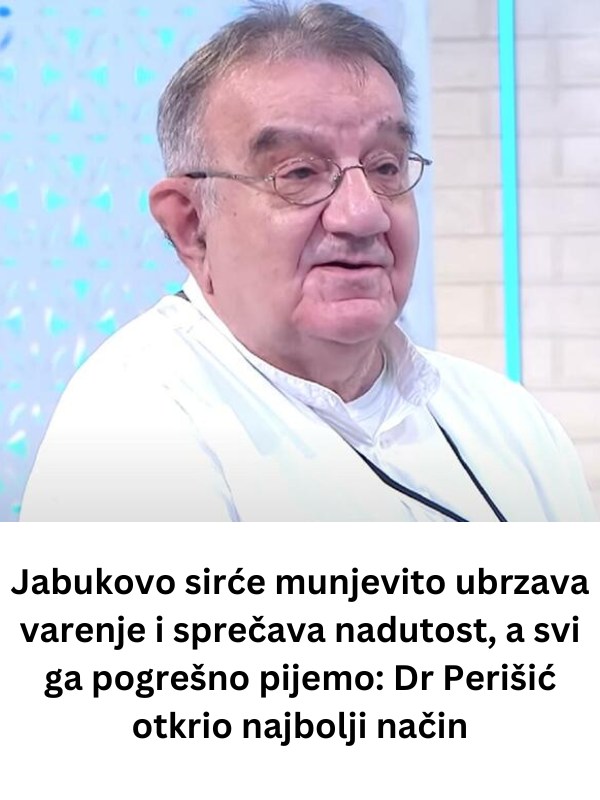 Jabukovo sirće munjevito ubrzava varenje i sprečava nadutost, a svi ga pogrešno pijemo: Dr Perišić otkrio najbolji način - featured image