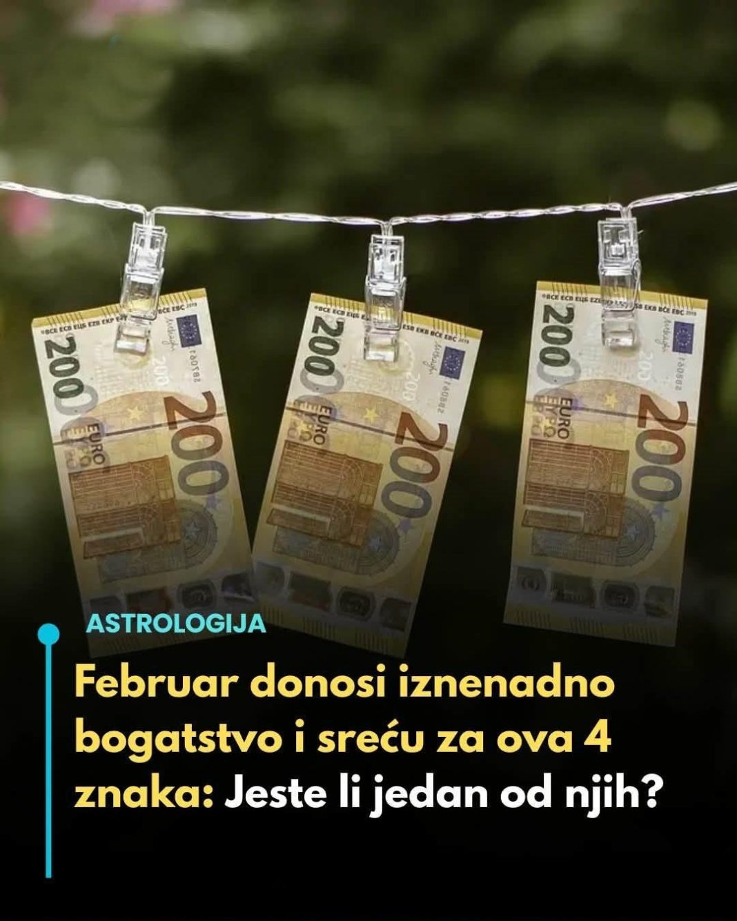 Februar donosi iznenadno bogatstvo i sreću za ova 4 znaka: Jeste li jedan od njih? - featured image
