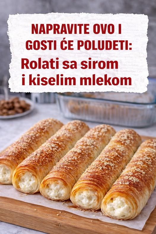 ROLATI SA SIROM I KISELIM MLEKOM – Mekani iznutra, hrskavi spolja – gosti će tražiti još! - featured image