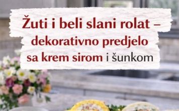 Žuti i beli slani rolat, dekorativno predjelo sa krem sirom i šunkom… Žuti i beli slani rolat, dekorativno predjelo sa krem sirom i šunkom… - featured image