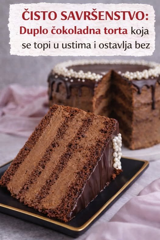 Čisto savršenstvo: Duplo čokoladna torta koja se topi u ustima - featured image